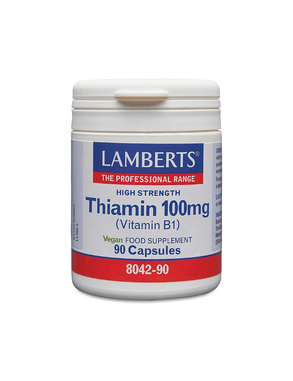 Thiamin 100mg (Vitamin B1) 90 capsules
